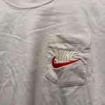 Nike cream white embroidered logo shirt Photo 1