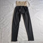 Motherhood  Maternity Gray Over Belly Full Panel Leggings Size Large CottonBlend Photo 4