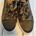 Dirty Laundry Satin Sneakers Army Green Size 7.5 Photo 3