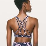 Lululemon Free To Be Serene Bra *High Neck Graffiti Pop Antoinette True Navy Photo 1
