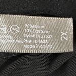 Daisy Fuentes  Black Velvet Lace Push Up Bodysuit Teddy Women's 2X Photo 5