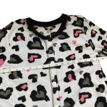 None Cow Print Foot Onesie Pajamas Junior Size Small Photo 3