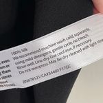 Eileen Fisher Black Silk Short Sleeve Blouse (S) Photo 4