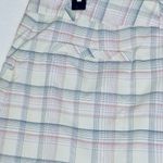 Nike ‎ Golf Skort Size 12  Pink Yellow Plaid A-Line Pockets Photo 7