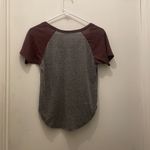 Me to We  XS baseball tee comfy ecco brand gray and brown Photo 2