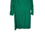 Talbots  Women's Dress 3/4 Sleeve Lace Kelly Shift‎ Scalloped Hem Green Size 8 Photo 10