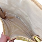 Vintage Mister Ernest Italian Woven Raffia Straw Clutch Brown Photo 3