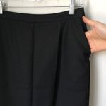 Tibi Sharkskin Suiting Draped Black Midi Skirt Photo 5