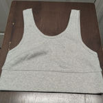 Hanes  NWOT Women's Size Small Gray Ribbed Cotton Pullover Sports Bra Photo 0