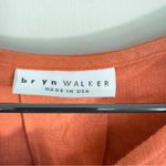 Bryn Walker  Small‎ Burnt Orange Linen Bell Sleeves Blouse Made In USA Lag… Photo 7
