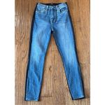 7 For All Mankind high rise skinny two tone jeans 26 Photo 3