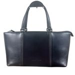 Burberry  Black Leather Tote Bag Classic Nova Check Lining Photo 0
