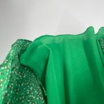 CeCe Dress Size Extra Small Green Halter Swing Floral Tie Back Harmony Blossoms Photo 7