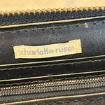 Charlotte Russe Y2K era  Gold Studded Black Faux Leather Wallet Zip Closure Flaws Photo 5