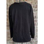 Vintage 90s Country Casuals Sweater Medium Black Gray Red Striped Wool b… Size undefined Photo 7