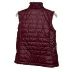 Nicole Miller Original Reversible Vest Womens Small Wine Red Faux Fur Quilted Photo 8