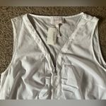 Neiman Marcus NWT  Laundry by Shelli Segal Zip-Up V-Neck Tank Top Photo 6