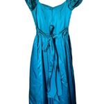 Gunne Sax 1960s Romantic Renaissance Bridal Collection Tooled Satin Dress Photo 4