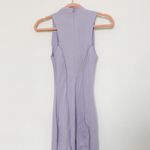 Naked Wardrobe NWOT Naked Wardrobe Jumpsuit Sleeveless Ribbed Lilac Size L Minimalist Bodycon Photo 5