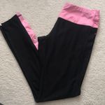 Avia  Black Active Running Leggings w/ Pink Band Photo 0