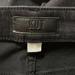 Kut From The Kloth Donna High Rise Ankle Skinny Black Raw Hem Size 10 Photo 5
