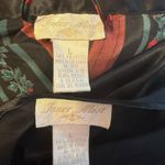 VTG Satin Nightgown & Robe Set Sz LG Black/Red Floral Sexy Nightie Feminine EUC Photo 12