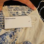 Reformation 💕💕 Kourtney Dress ~ Pompadour Blue Floral Bird Print 4 NWT Photo 13