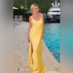 Show Me Your Mumu NWOT - Anderson Maxi Dress Color Yellow Luxe Satin Size: s Photo 1