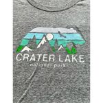 Prairie Mountain Heathered Gray Crater Lake National Park Short Sleeve Tee XL Photo 2