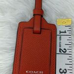 Coach  Red Luggage Tag Bag Picture Hangtag Photo 2