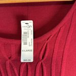 East 5th NWT  Sweater Dress Cotton Blend Classic Red Size X-Large Photo 3