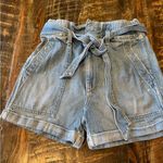 The Great AMO paper bag Jean denim shorts condition size 25 Photo 1