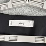 MNG Mango Black Puff Sleeve Button Front Blouse Womens Small Minimalist Chic Top Photo 5