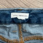 Good American  Good Legs Ripped High Waist Crop Skinny Jeans | Blue 836 | 8/29 Photo 5