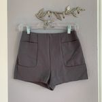 Forever 21 Grey High-Rise Dress Shorts Photo 0