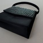 Bijoux Terner Vintage Small Black Beaded Evening Bag Purse Crossbody Clutch Photo 3