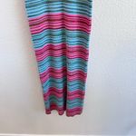 Derek Lam 10 Crosby Cianna Striped Ribbed Cotton Blend Polo Collar Sweater Dress Pink Size L Photo 4