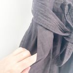 J.Crew  Womens Beachy‎ Linen Blend Cropped Wide Leg Belted Jumpsuit Size 4 Black Photo 4