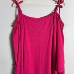 Oh My Gauze! Cold Shoulder Maxi Dress Women's 1X Pink Slit Beach Coastal Travel Photo 12