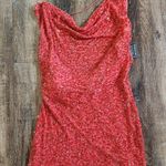 Retrofête Retrofete Esme Dress in Calypso Coral Sequin Beaded Large NWT Sleeveless Mini Photo 2