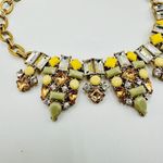 J.Crew  Rhinestone Jadeite Brulee Crystal Bib Statement Necklace Photo 2