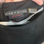 Alice + Olivia  Employed Poppy Peplum Midi Dress Size 6 Black Sheath Sleeveless Photo 7