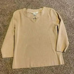 John Paul Richard Uniform  tan silk blend sweater Photo 0