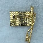 Vintage USA American Flag Patriotic Pin Brooch Rhinestone Red White Blue Gold Photo 11