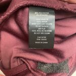 Maison D'Amelie Velvet Wide Leg Pants Size 6 Wine Trouser Holiday Gold Button Photo 4