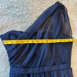 Alfred Angelo  Women's 6 One Shoulder Formal Gown Blue Long Bridesmaid Hoco Gala Photo 6