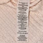 Free People  Women’s Size S Pale Peach Pink Mixed Up Cuff Thermal Turtleneck Top Photo 9