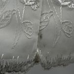 Jessica McClintock VTG  Bridal Millennium 2000 Bodice Floral Embroidery White 8 Photo 3