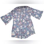Pink Rose Women’s  Large Skull Print Kimono Photo 1