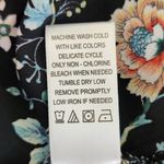 Counterparts  Black Floral Blouse Size Medium Floral Peasant Blouse Photo 7